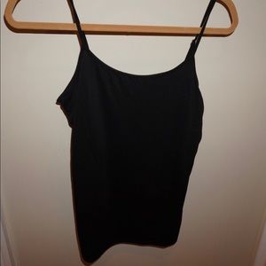 White/Black size large cotton tank